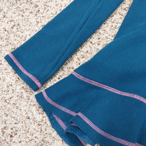 3084 Size Small Matilda Jane Fleece Lined Zip Up Hooded Jacket. In Teal Blue. - Picture 2 of 7